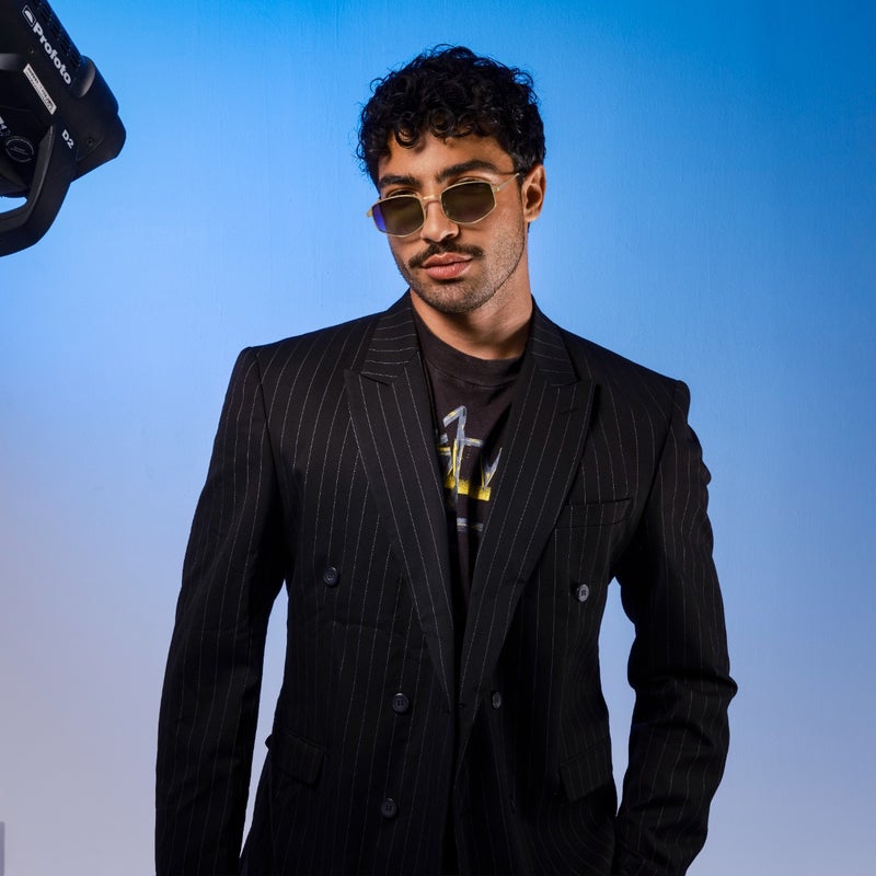 Blackout Men's HAROLD Sunglasses - Lens Size: 54 mm - Gold - Image 4